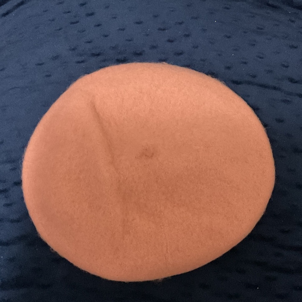 J & C  Soft-Pink Wool & Viscose Beret